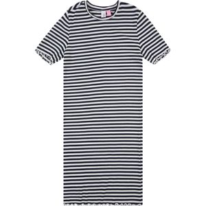 VERO MODA - Jerseyjurk - Blauw - Katoen - Korte Mouwen
