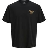 JACK & JONES JUNIOR - JORPARALLEL - T-shirt - Zwart - Katoen