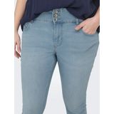 Caranna - High Waist Skinny Fit Jeans - Blauw - Stretchstof