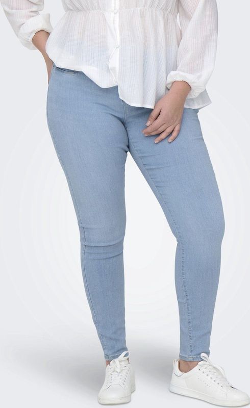 ONLY CARMAKOMA - Skinny Broek - Blauw - Denim