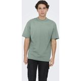 T-shirt - Effen - Jersey - Ronde Hals - Kwartmouw - Losse Pasvorm