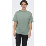 T-shirt - Effen - Jersey - Ronde Hals - Kwartmouw - Losse Pasvorm