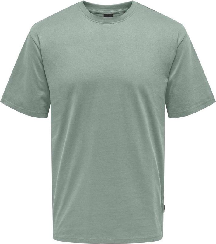 T-shirt - Effen - Jersey - Ronde Hals - Kwartmouw - Losse Pasvorm