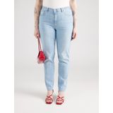 ONLY CARMAKOMA - Slim Fit Jeans - Blauw - Katoen - Mid Waist