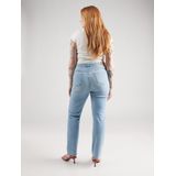 ONLY CARMAKOMA - Slim Fit Jeans - Blauw - Katoen - Mid Waist