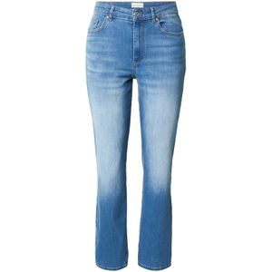 ONLY CARMAKOMA - CARWILLY HW STRAIGHT DNM REA12187 NOOS - Dames - Jeans - Blauw - Katoen
