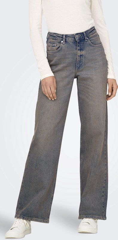 Jeans - Wide-leg - High Waist - Blauw - Katoen