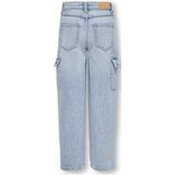 Kids ONLY Zomer jeans broek meisjes blauw - Wide Leg Fit - Kogharmony