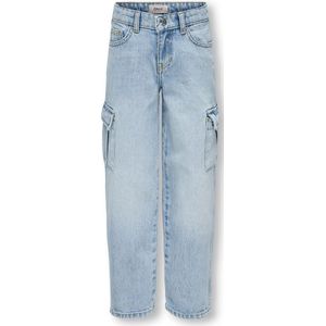 Kids ONLY Zomer jeans broek meisjes blauw - Wide Leg Fit - Kogharmony