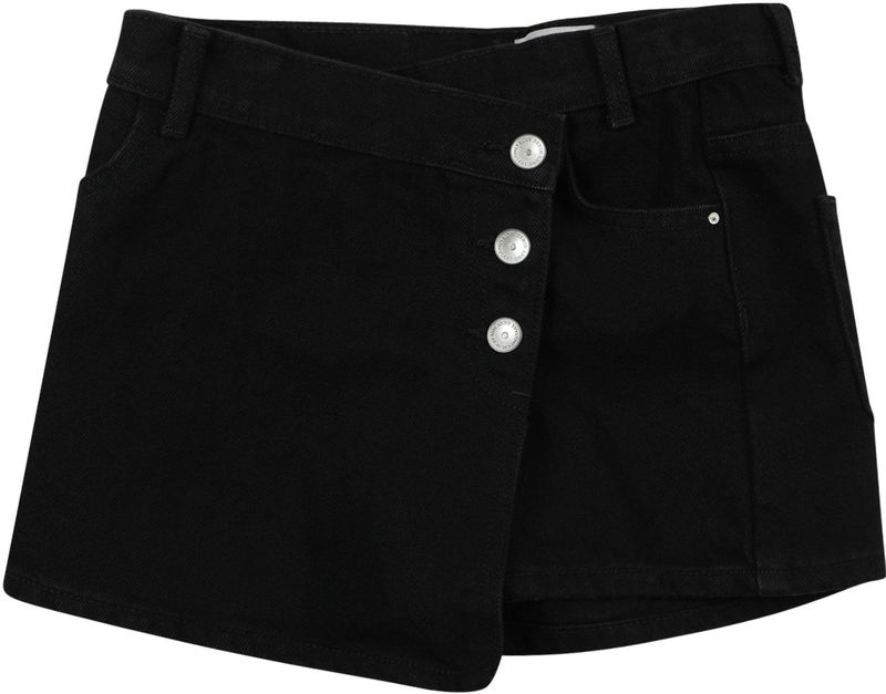 ONLY GIRLS - Strokenrok - Blauw - Katoen - Knoopsluiting