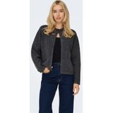 Only - Onlaltos Life One Button Cardi - Vest - Dark Grey Melange