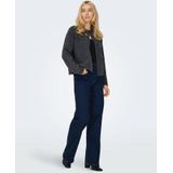 Only - Onlaltos Life One Button Cardi - Vest - Dark Grey Melange