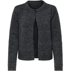 Only - Onlaltos Life One Button Cardi - Vest - Dark Grey Melange