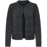 Only - Onlaltos Life One Button Cardi - Vest - Dark Grey Melange - Dames