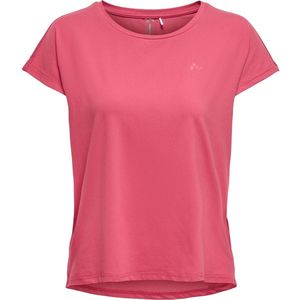 Only Play Aubree Dames Training T-shirt 15137012-brose - Kleur Roze-multicolour - Maat M