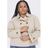 ONLY CARMAKOMA - Trenchcoat - Omkeerbaar - Lange Mouwen - Zwart