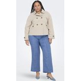 ONLY CARMAKOMA - Trenchcoat - Omkeerbaar - Lange Mouwen - Zwart