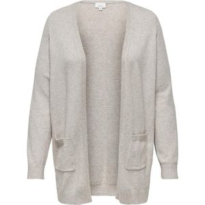 ONLY CARMAKOMA - Vest - Groen - Split Hals - Lange Mouwen - Regular Fit