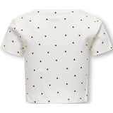 ONLY GIRLS - T-shirt - Wit - Katoen - O-hals Korte Mouwen