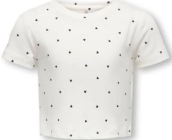 ONLY GIRLS - T-shirt - Wit - Katoen - O-hals Korte Mouwen