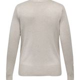 ONLY CARMAKOMA - CARVENICE LIFE LS V-NECK CARDI KNT - Vest - Groen - Katoen