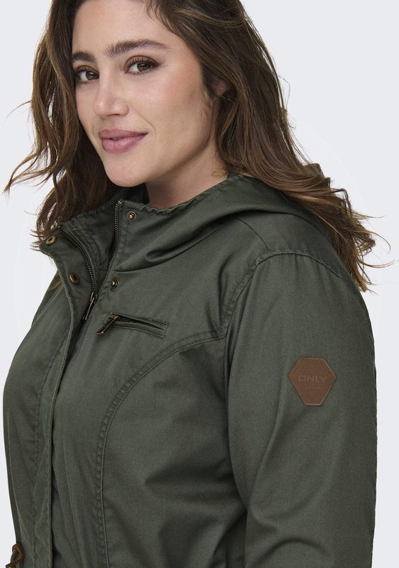 ONLY CARMAKOMA Parka "CARLORCA SPRING CANVAS PARKA OTW NOOS", mit Kapuze