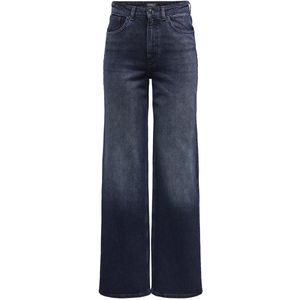Only - Jeans - Blue Black Denim - Katoenmix - High Waist - 5-Pocket