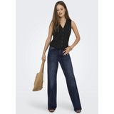 Only - Jeans - Blue Black Denim - 78% Katoen, 20% Gerecycled Katoen, 2% Elastaan