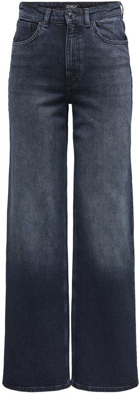 Only - Jeans - Blue Black Denim - 78% Katoen, 20% Gerecycled Katoen, 2% Elastaan