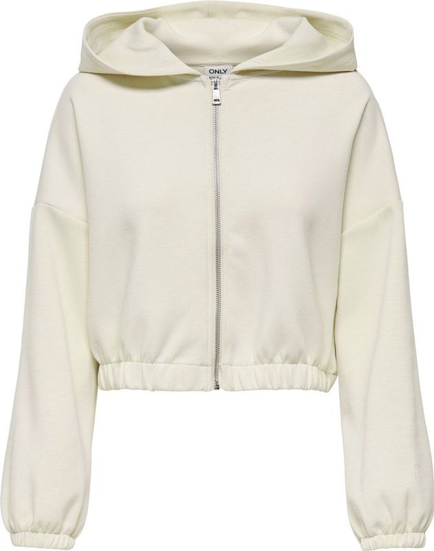 Only - ONLSCARLETT - Hoodie - Birch - Met Capuchon - Ritssluiting