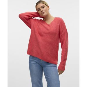 Vero Moda - Vmcrewlefile Ls v-Neck Blouse Noos - Dames - Gebreide Truien
