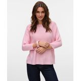 Gebreide Trui - Boothals - 3/4 Vleermuismouwen - Polyester Viscose Wol