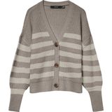 VMLEA - Vest - Gestreept - Knitwear - V-hals - Losse Pasvorm