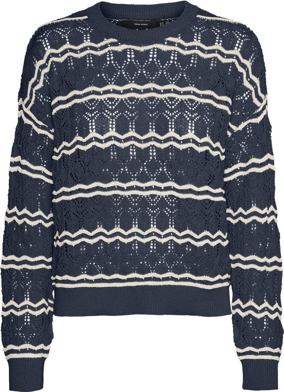 Vero Moda - Bella - Pullover - Groen - Gerecycled Katoen