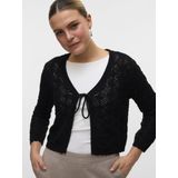 VERO MODA - Gebreid Vest - Dames - Groen - Acryl