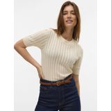VERO MODA VMMORENA Pullover - Airy Blue - Gebreid - O-hals - 2/4 Mouwen