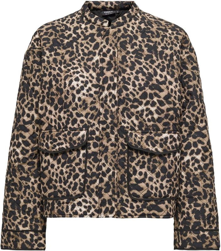 Only - Hallie Quilted Jas - Bruin - Dames