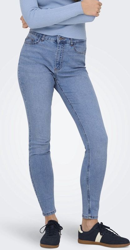JDY - High Waist Skinny Fit Jeans - Blauw - Denim