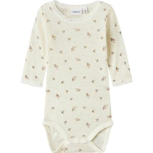 Merino Wol Romper - Body - Lange Mouwen - Drukknoopsluiting - Unieke Patronen