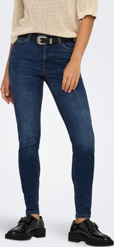 JDY - Skinny Fit Jeans - Blauw - Katoen - Mid Waist