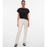 Straight-fit Jeans - Blauw - Katoen - Hoge Taille