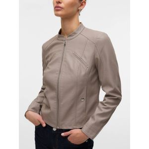 VERO MODA - VMFAVODONA - Bikerjack - Imitatieleer - Zwart