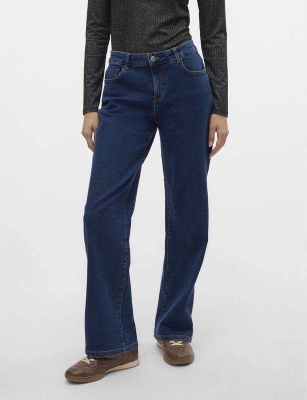 Vero Moda Weite Jeans »VMELLY MR WIDE JEANS BLUE NOOS«