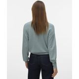 Vero Moda - Vmnewlexsun Ls Short V-neck Car - Vest - Grijs - Viscose/Acryl/Katoen