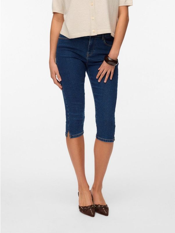 Jeans - Mid Rise Slim Fit - Knielengte