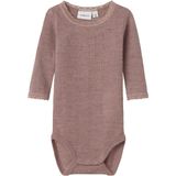 Needle Drop - Romper - Zacht - Wollen - Lange Mouwen - Drukknoopsluiting