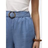 Vero Moda - Vmfleur hw paperbag belt - Short - Blauw - Denim