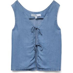 Vmfleur - Asymmetrische Top - Mouwloos - V-Hals - Regular Fit