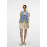 Vmfleur - Asymmetrische Top - Mouwloos - V-Hals - Regular Fit