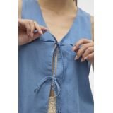 Vmfleur - Asymmetrische Top - Mouwloos - V-Hals - Regular Fit